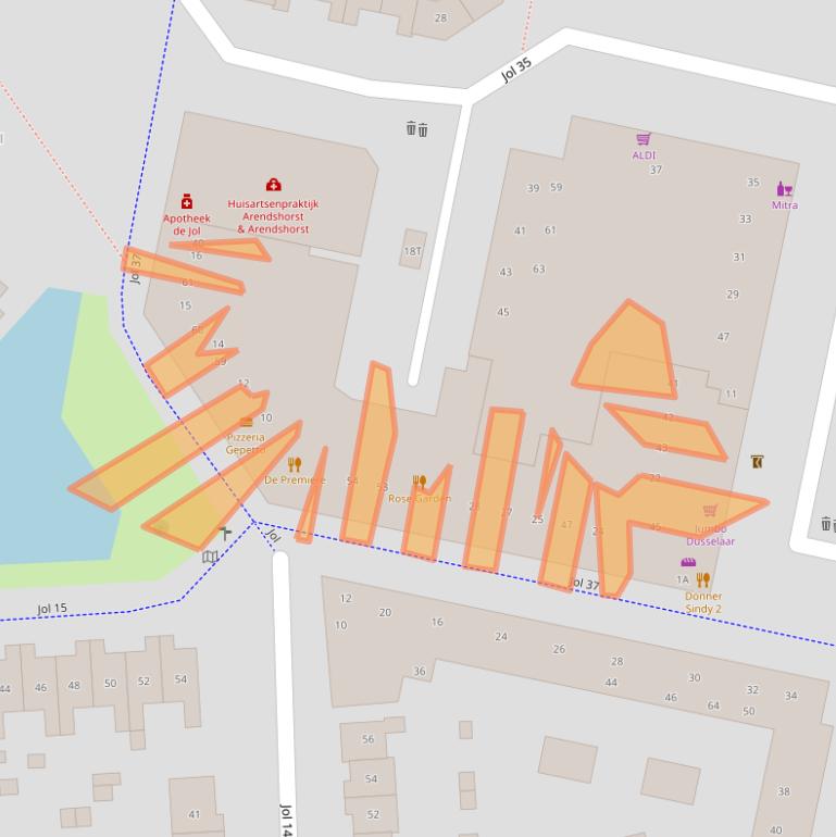 Kaart van postcodegebied 8243HS.
