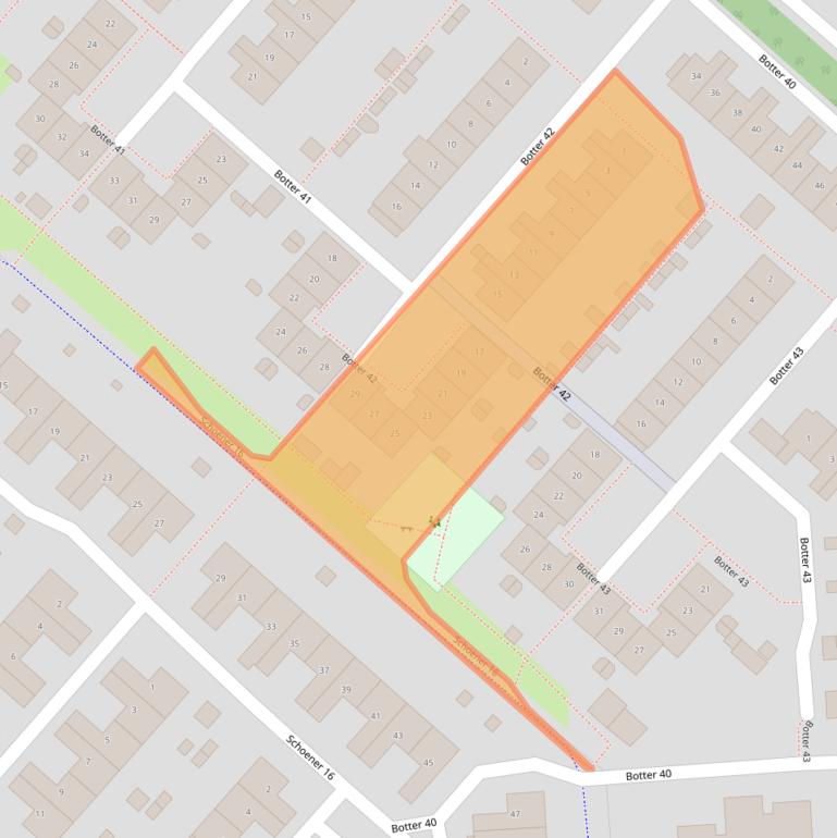 Kaart van postcodegebied 8243JB.