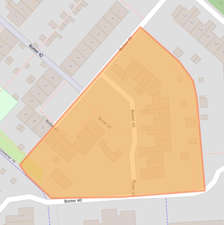 Kaart van postcodegebied 8243JD.