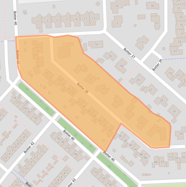 Kaart van postcodegebied 8243KD.