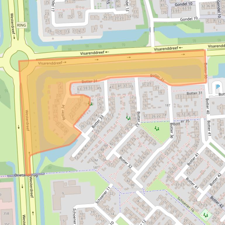 Kaart van postcodegebied 8243KR.