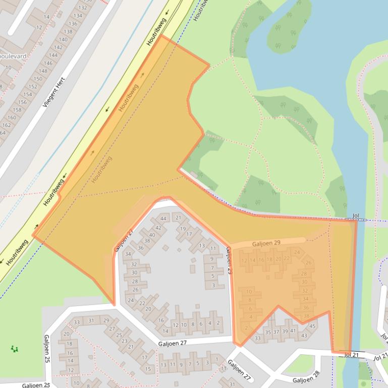 Kaart van postcodegebied 8243LB.