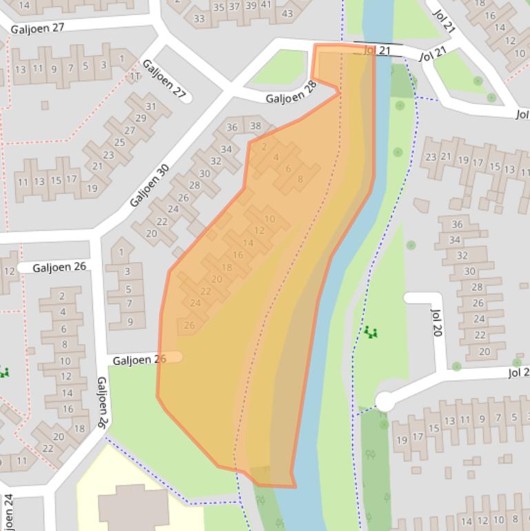 Kaart van postcodegebied 8243LH.
