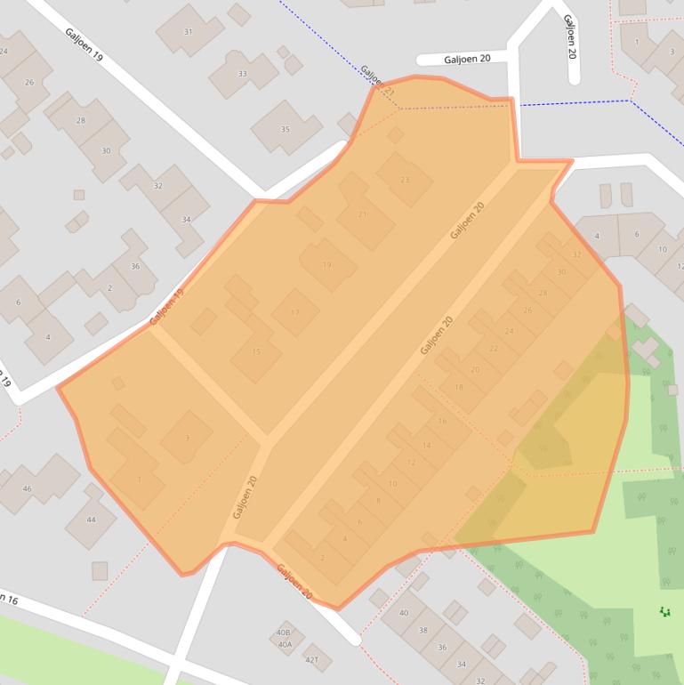 Kaart van postcodegebied 8243LP.