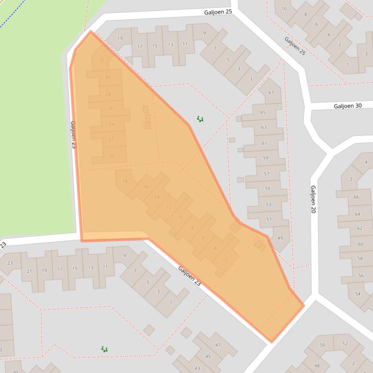 Kaart van postcodegebied 8243LT.