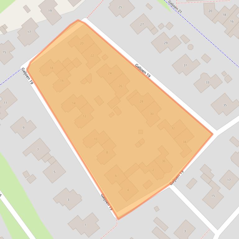 Kaart van postcodegebied 8243LZ.