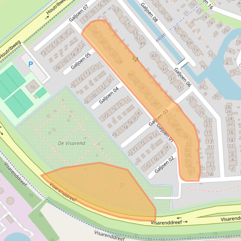 Kaart van postcodegebied 8243MJ.