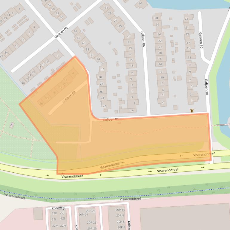 Kaart van postcodegebied 8243NA.