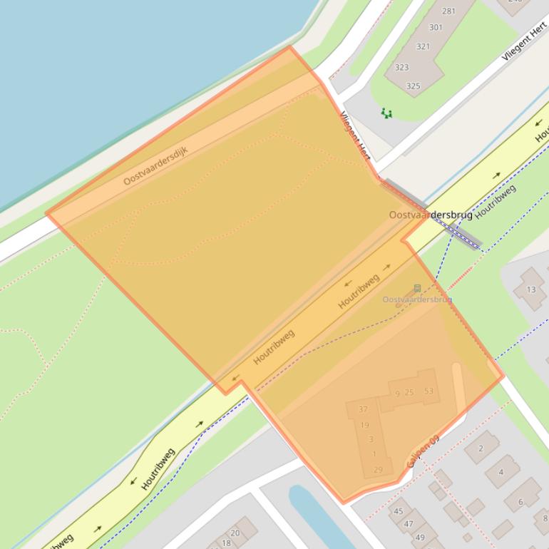 Kaart van postcodegebied 8243NG.