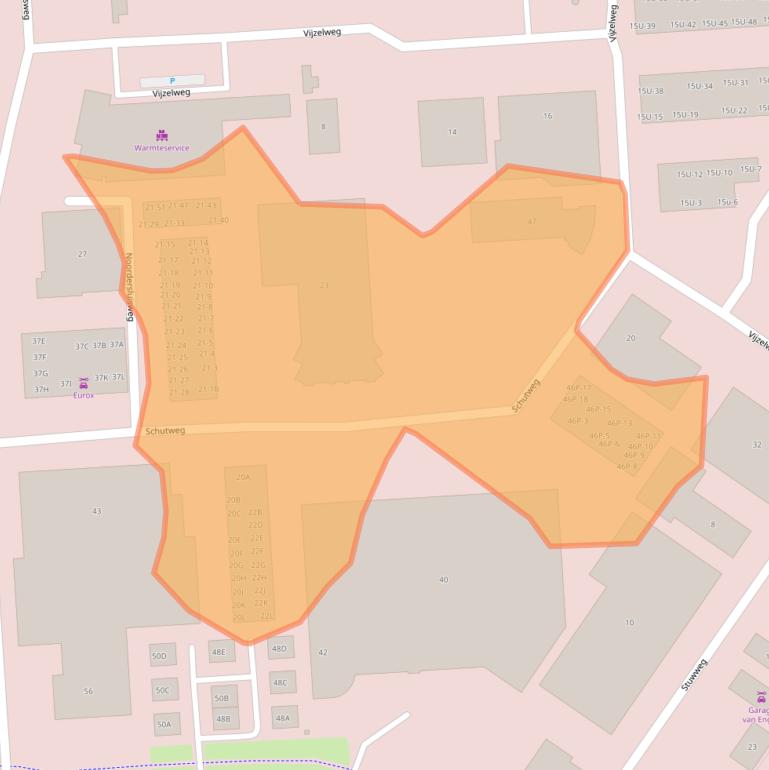 Kaart van postcodegebied 8243PC.