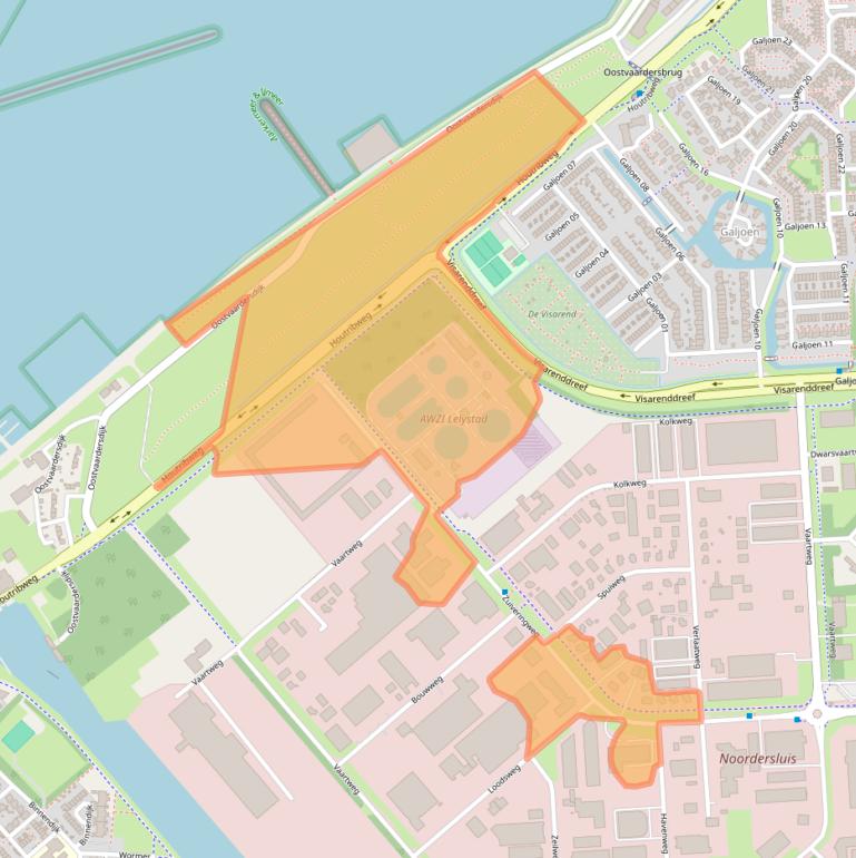 Kaart van postcodegebied 8243PE.