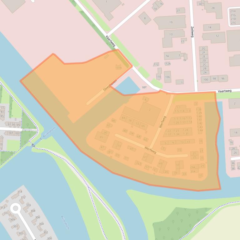 Kaart van postcodegebied 8243PG.