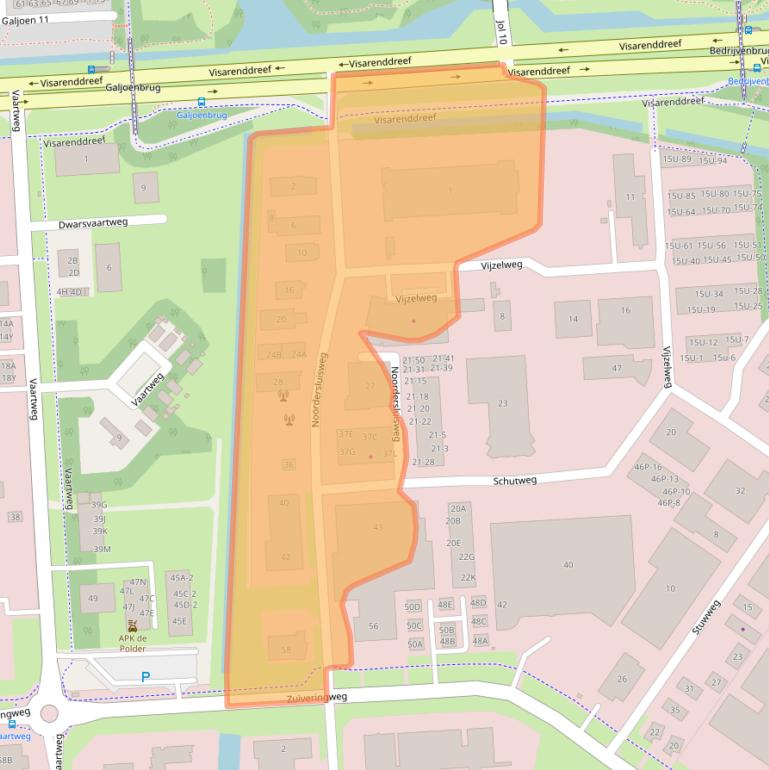 Kaart van postcodegebied 8243PR.