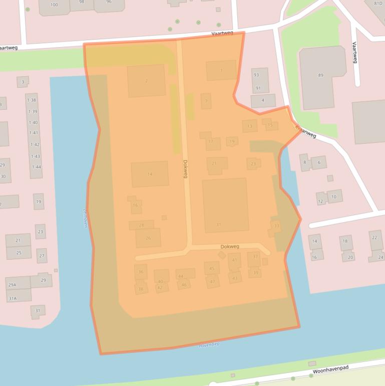 Kaart van postcodegebied 8243PT.