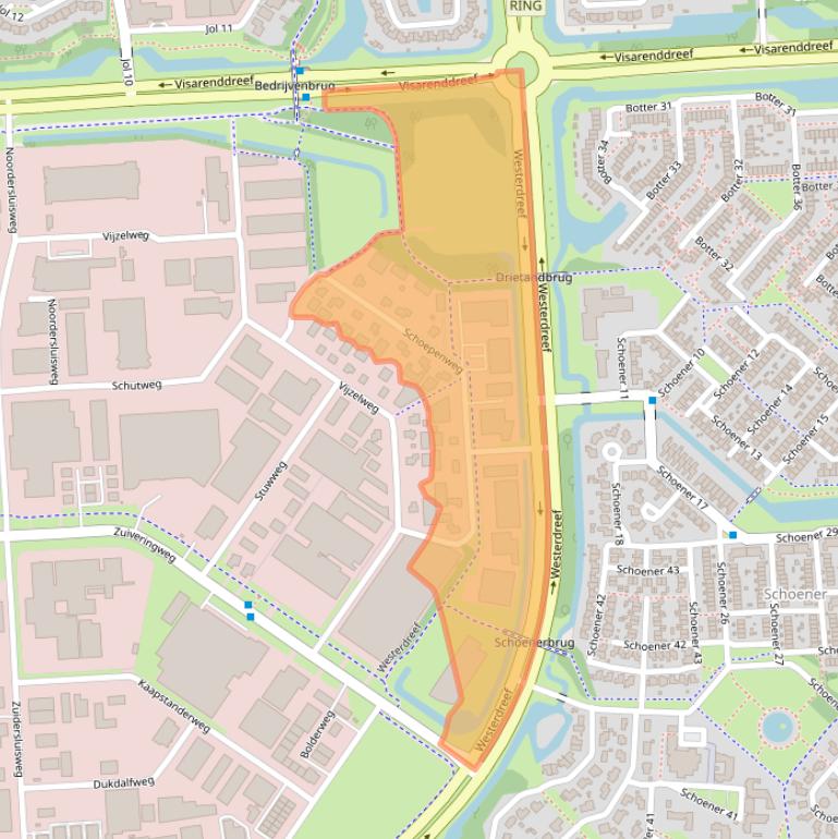 Kaart van postcodegebied 8243PX.