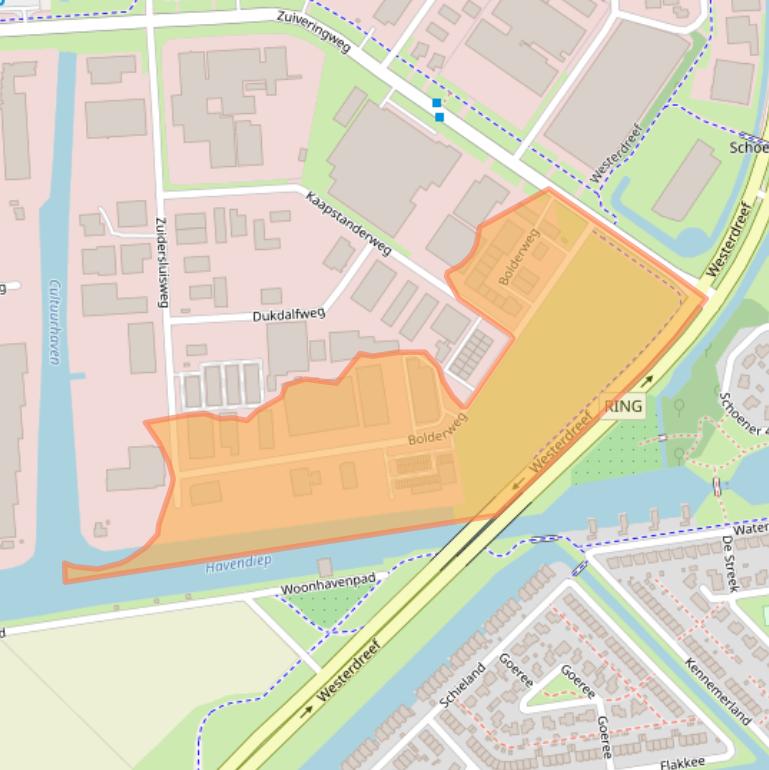 Kaart van postcodegebied 8243RD.
