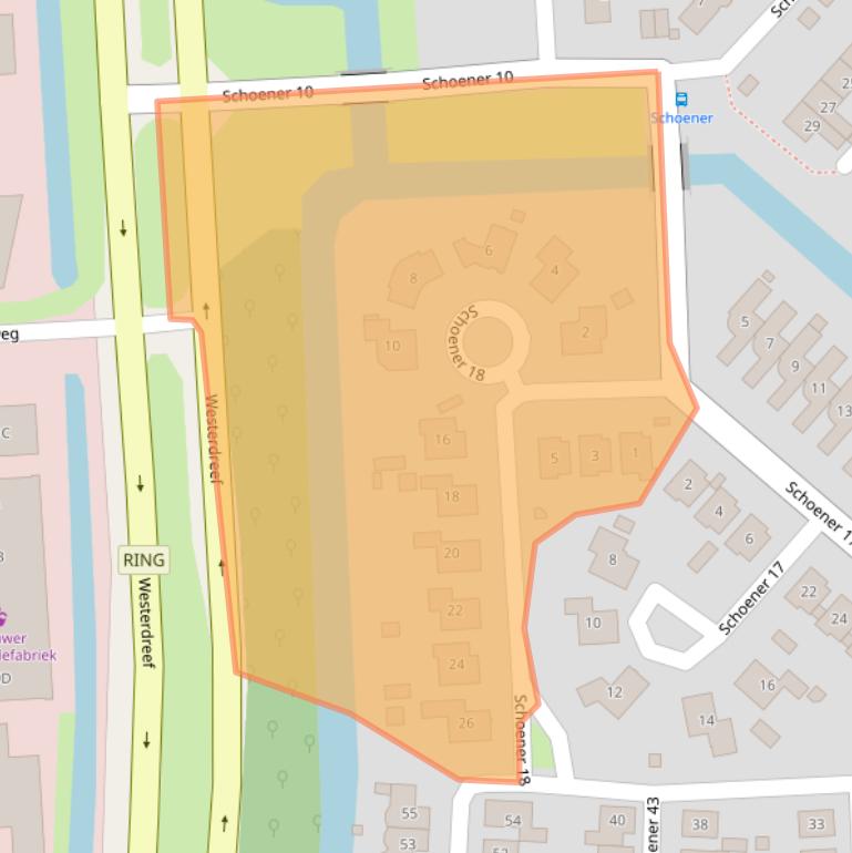 Kaart van postcodegebied 8243TP.