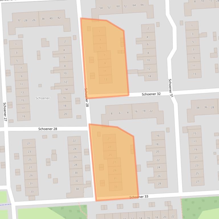 Kaart van postcodegebied 8243VR.