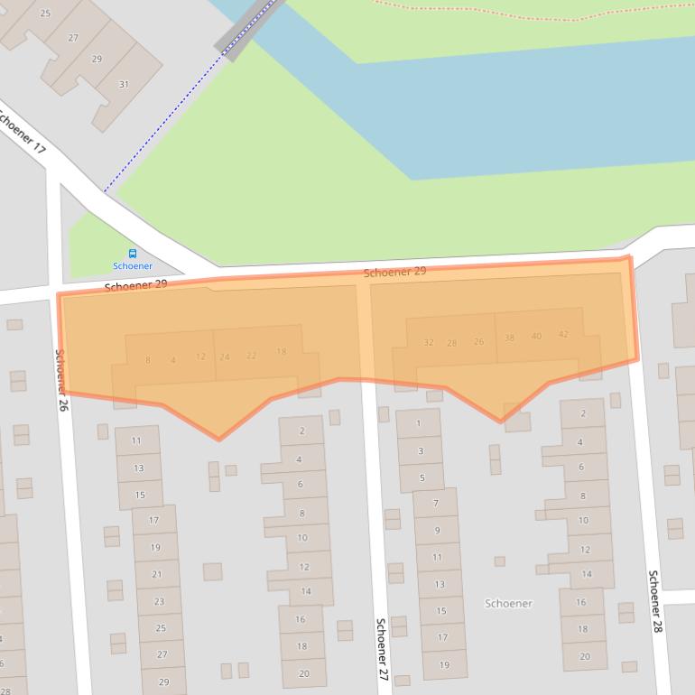 Kaart van postcodegebied 8243VS.