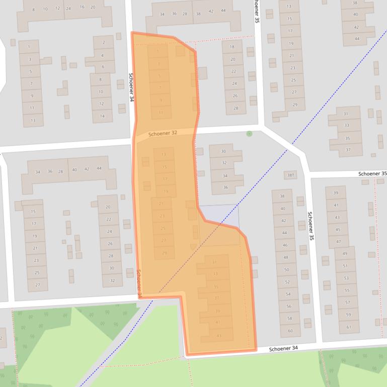 Kaart van postcodegebied 8243WH.