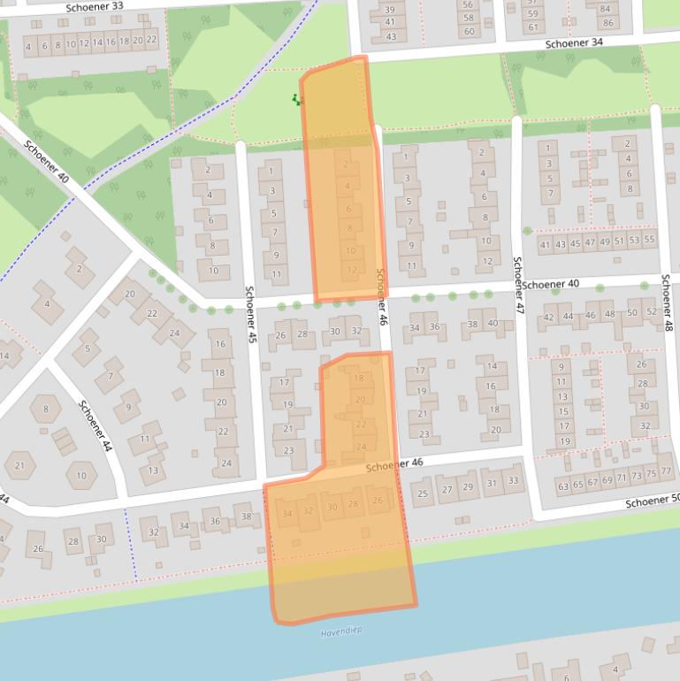 Kaart van postcodegebied 8243XL.