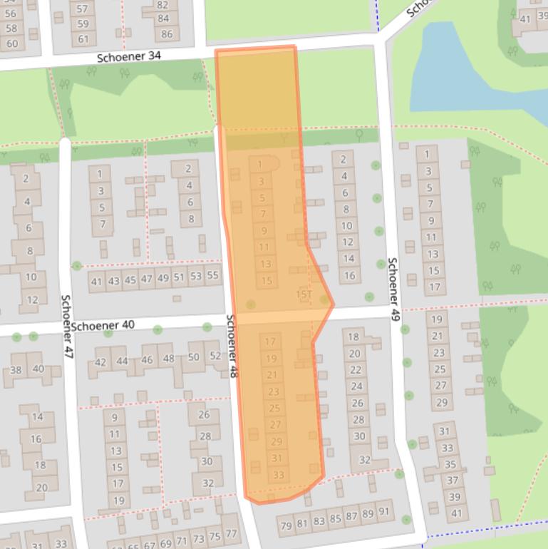 Kaart van postcodegebied 8243XT.