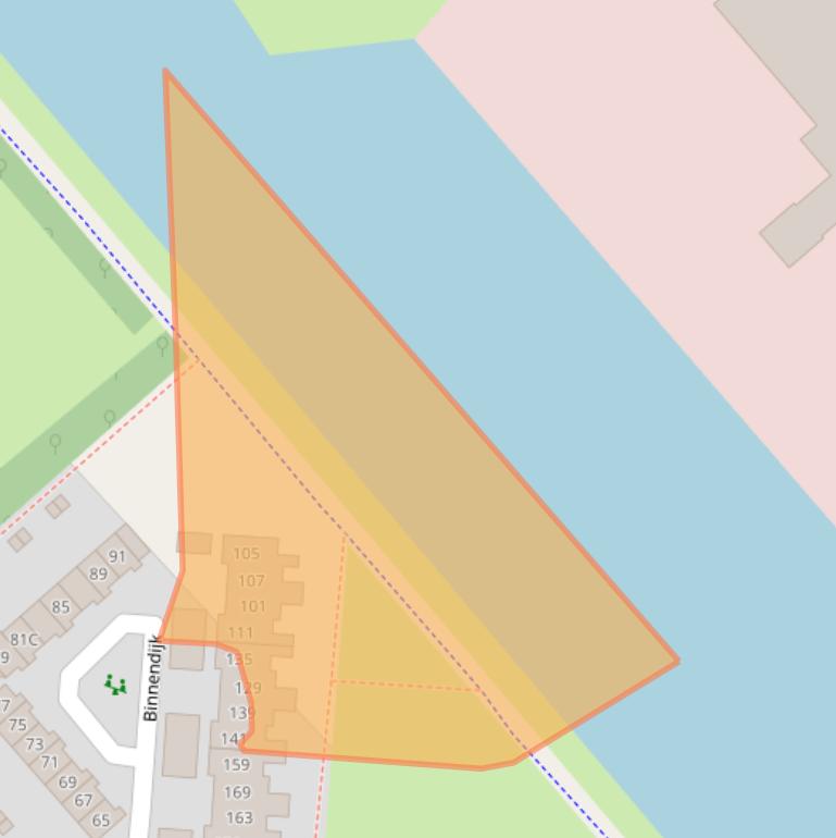 Kaart van postcodegebied 8244AC.