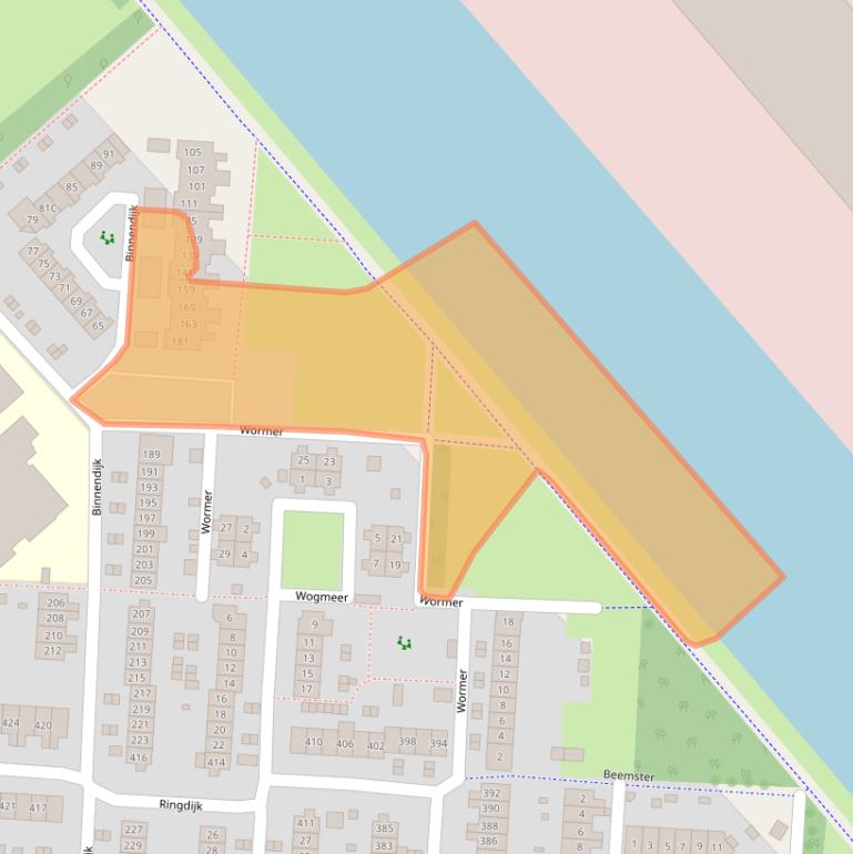 Kaart van postcodegebied 8244AD.