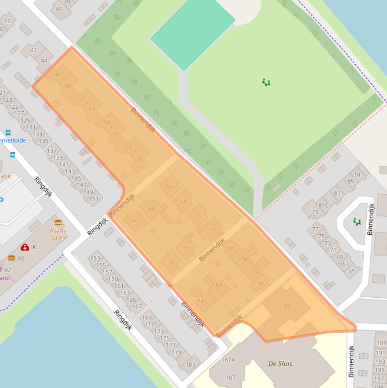 Kaart van postcodegebied 8244AH.