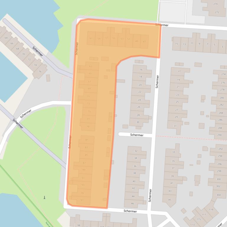 Kaart van postcodegebied 8244AL.