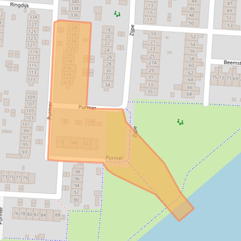 Kaart van postcodegebied 8244AV.