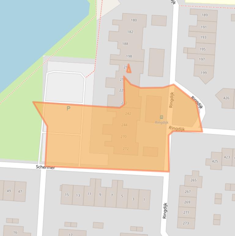 Kaart van postcodegebied 8244BP.