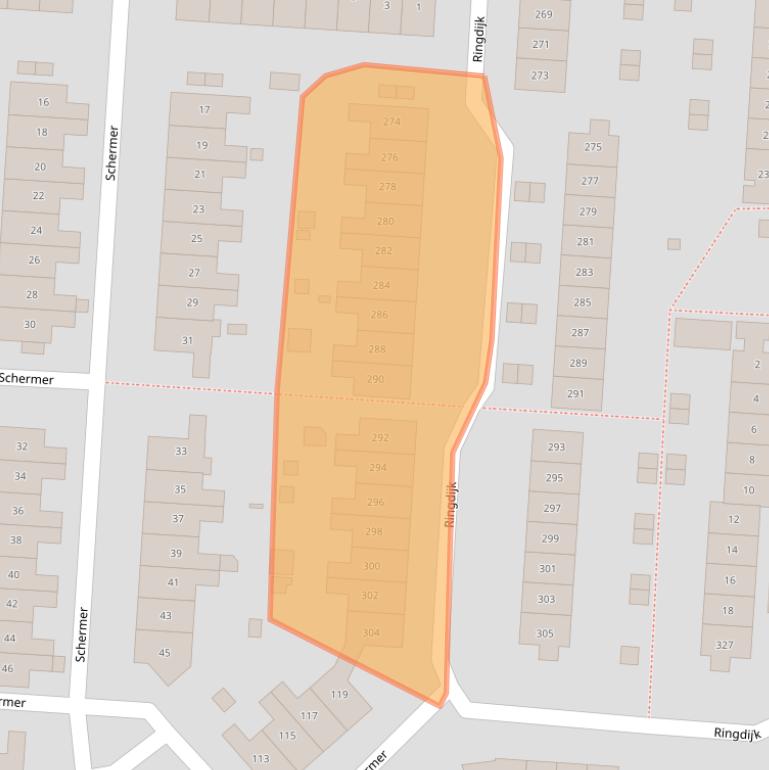 Kaart van postcodegebied 8244BR.