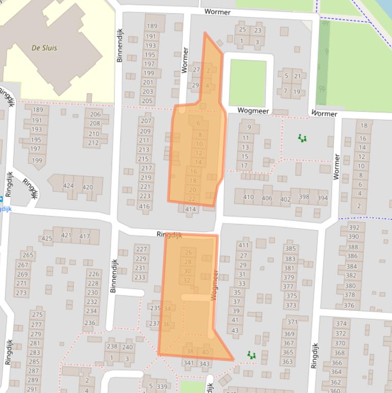 Kaart van postcodegebied 8244CH.