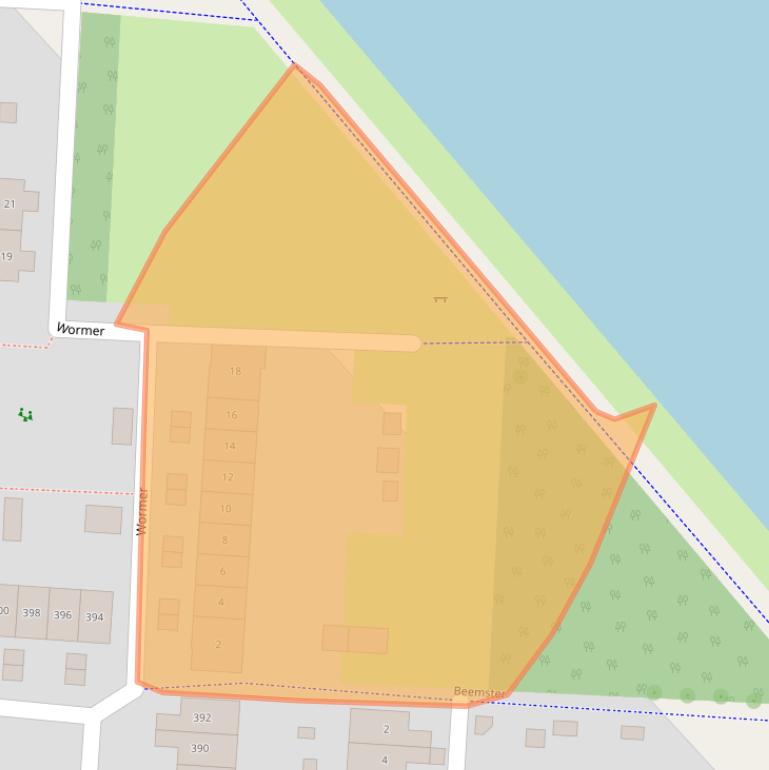 Kaart van postcodegebied 8244CK.