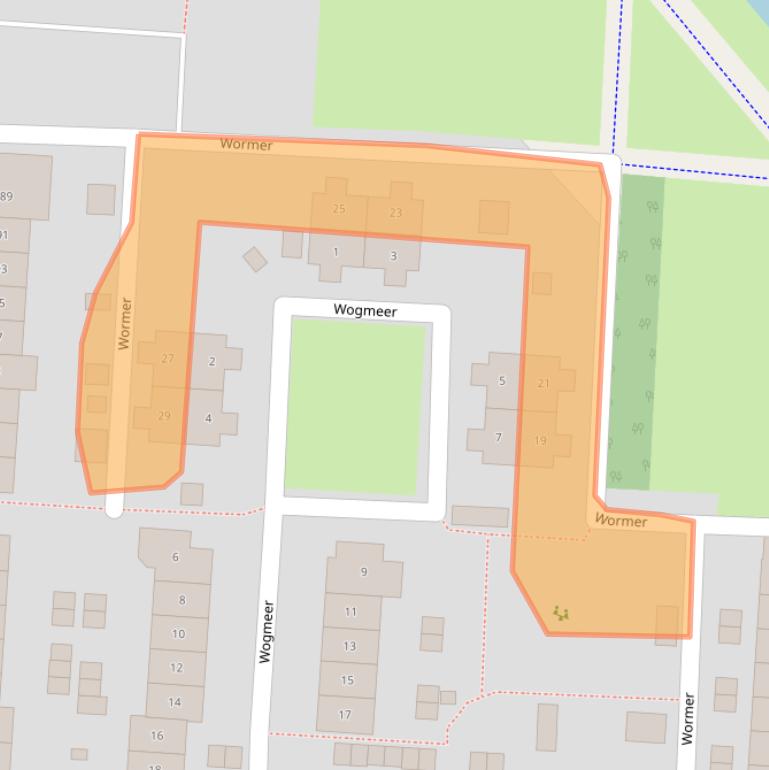 Kaart van postcodegebied 8244CL.