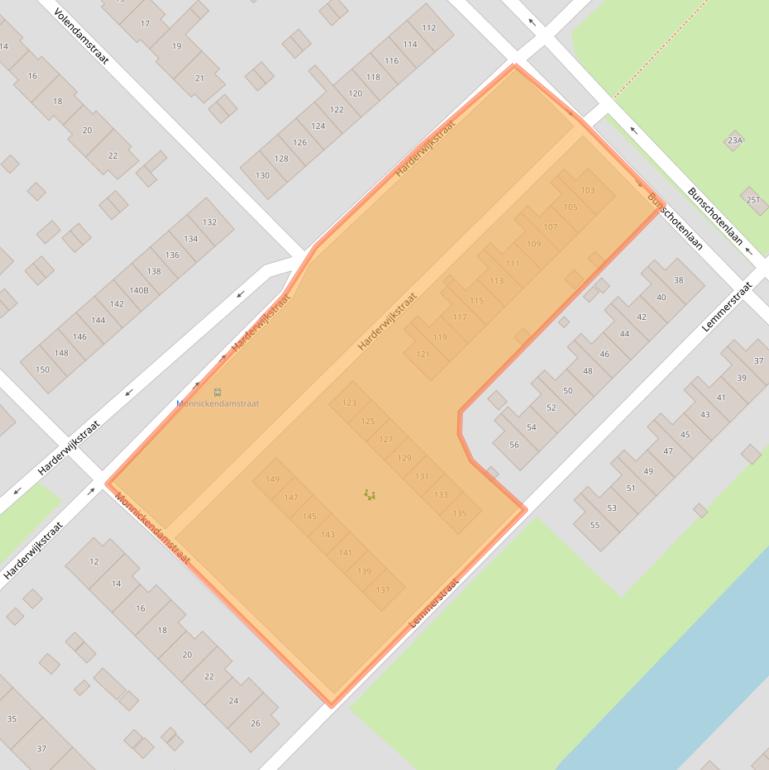 Kaart van postcodegebied 8244DG.