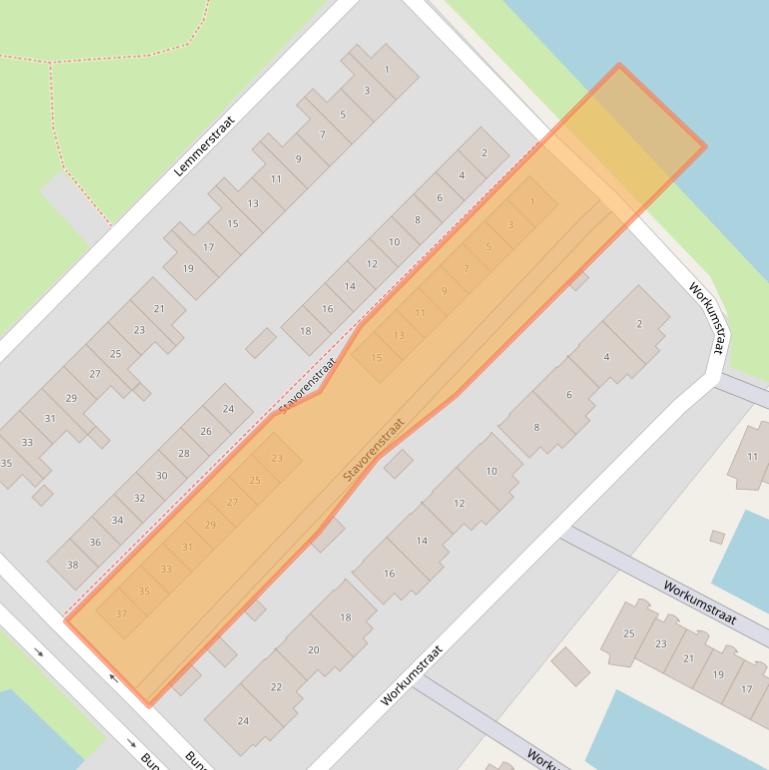 Kaart van postcodegebied 8244DN.