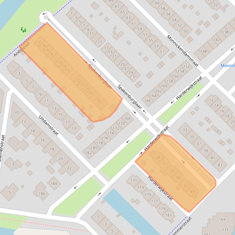 Kaart van postcodegebied 8244DX.