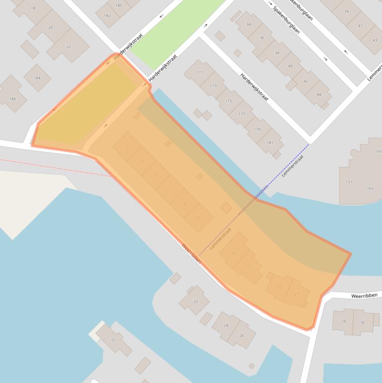 Kaart van postcodegebied 8244EA.