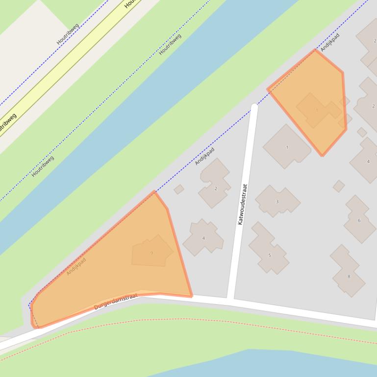 Kaart van postcodegebied 8244EL.