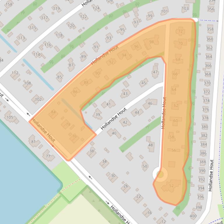 Kaart van postcodegebied 8244GC.