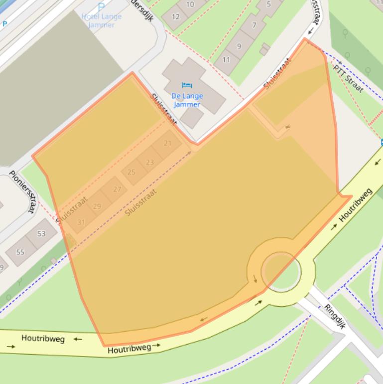 Kaart van postcodegebied 8244PC.