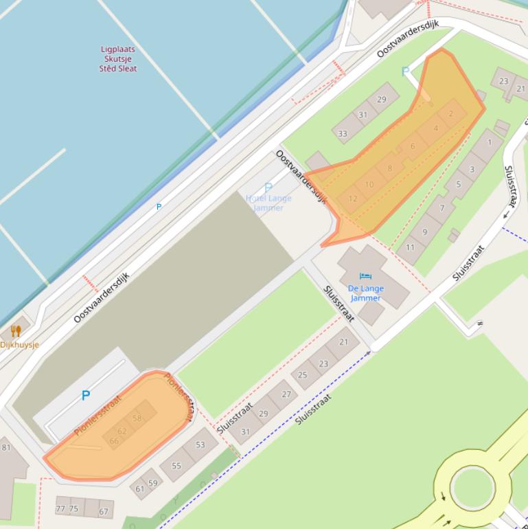 Kaart van postcodegebied 8244PE.