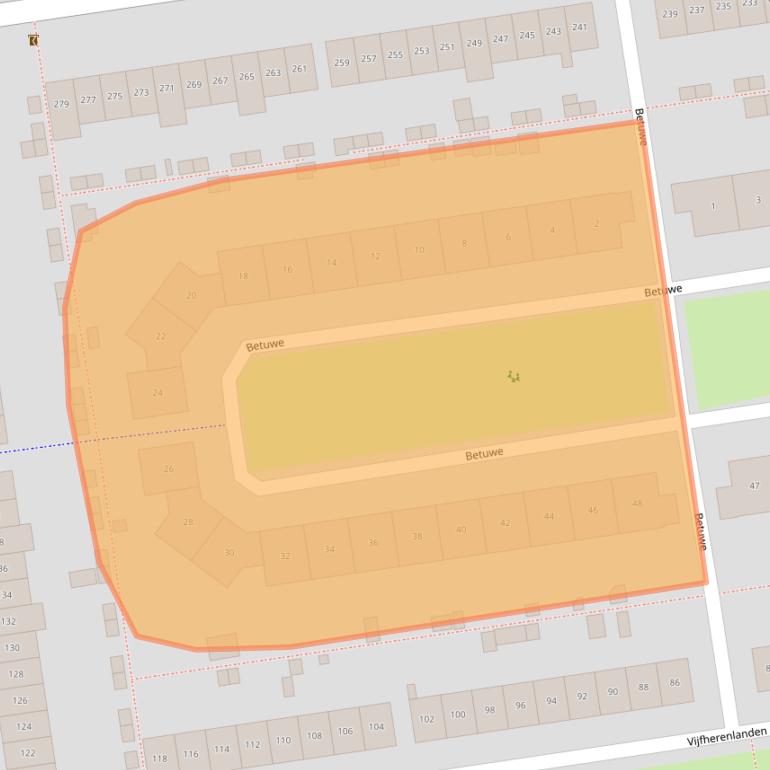 Kaart van postcodegebied 8245BG.