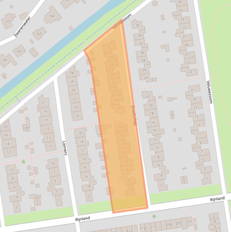 Kaart van postcodegebied 8245BR.