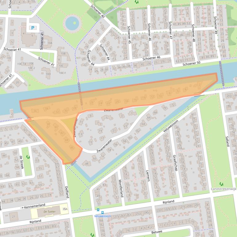 Kaart van postcodegebied 8245BV.