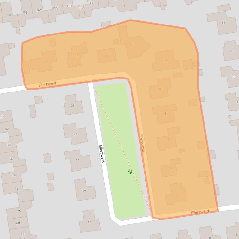 Kaart van postcodegebied 8245CE.