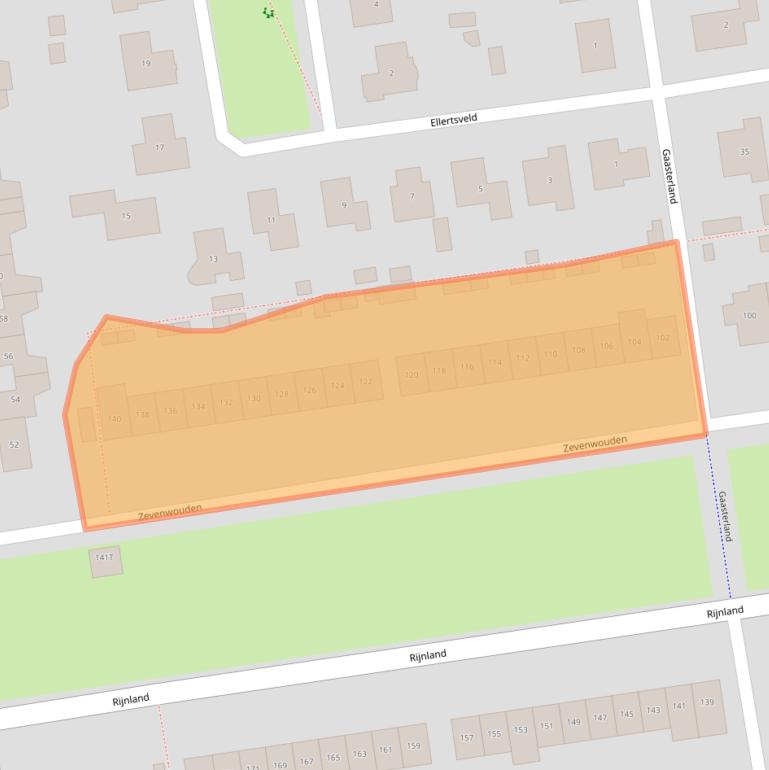 Kaart van postcodegebied 8245CL.