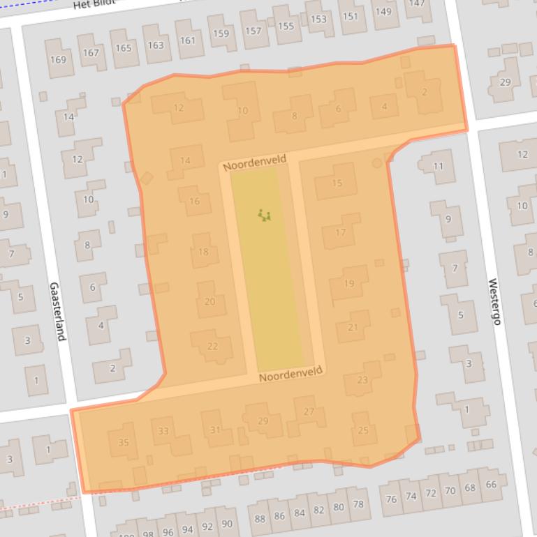 Kaart van postcodegebied 8245CP.